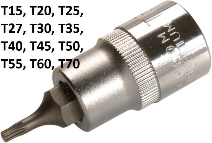 12,5 mm BGS 5480-T25 Douille à embouts à choc T25 1/2 pour Torx | profil T 