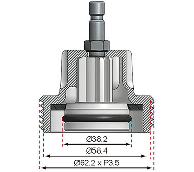 Adaptateur No. 9 pour Art. 8027: Audi, BMW345, VW Passat