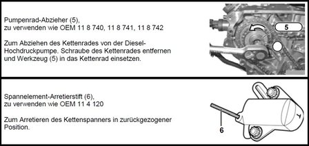 Jeu d&rsquo;outils de reglage du moteur pour BMW et MINI, 1.5 &amp; 2.0 L Diesel