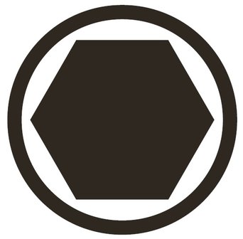 3/8 Embout HEX, 3 mm