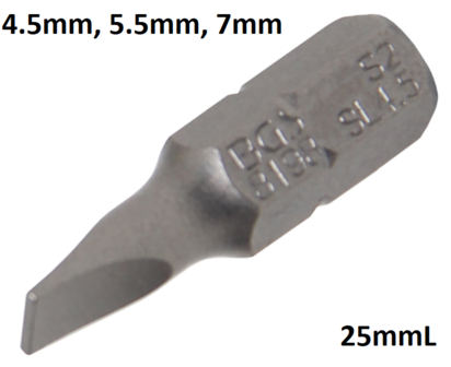 Embout plat 4.5 mm, 1/4