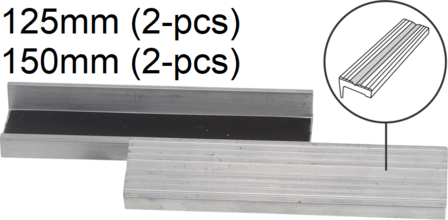 Protecteur de m choire a banc de 2 pieces, en aluminium, 125 mm