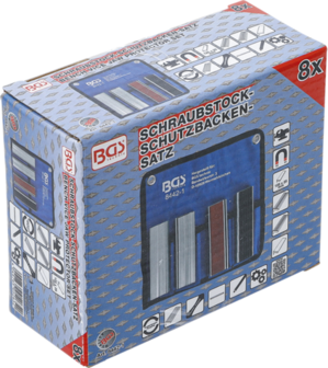 Jeu de mors de protection pour etau aluminium 125mm 8 pieces