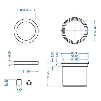 Coussinet pour attache a inertie Knott KF27A - KF30C - KRV30B - KRV30A/B