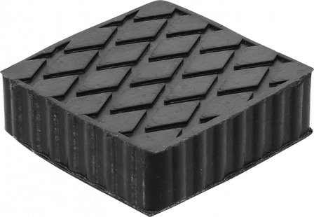 Bgs technic Rubberen pad voor hefplatforms 116,5 x 116,5 x 36,5 mm