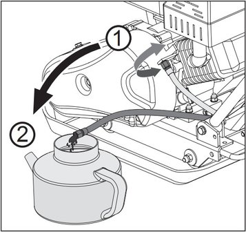 Plaque vibrante avec moteur a essence 8.2kn