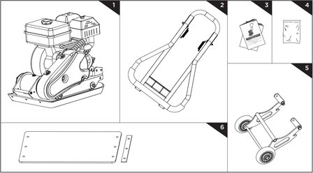 Plaque vibrante avec moteur a essence 8.2kn