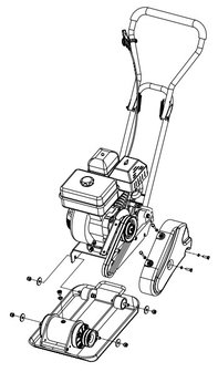 Plaque vibrante avec moteur a essence 8.2kn