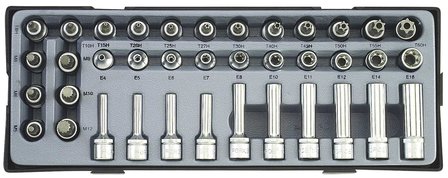 Module de 38 douilles Torx 3/8