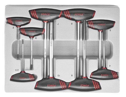 Module de 9 cles hexagonales poignee en T