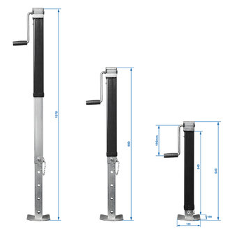 Support de remorque telescopique Heavy Duty SH64/7000