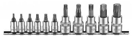 Jeu de 11 douilles tournevis Torx perce 1/4 &amp; 3/8