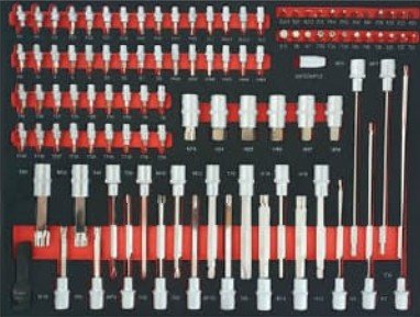 Porte-outils de luxe rempli 250 pieces