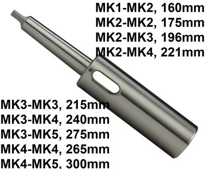 Douille de rallonge cone morse DIN2187