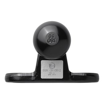Boule d&#039;attelage coudee noire D17.2/S350 homologuee type E