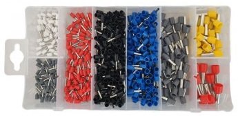 Assortiment d&#039;embouts de conducteurs isoles 0,5 a 10mm&sup2;