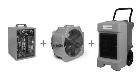Seche-linge BDE95 + ventilateur MV500PPL + soufflerie d&#039;air chaud WEL33