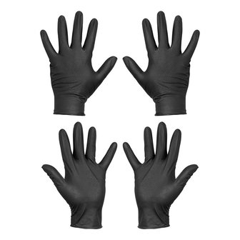 Gripp-It gants en nitrile L 4 pieces sur carte