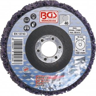 Disque abrasif bleu &Oslash; 100 mm percage 16 mm