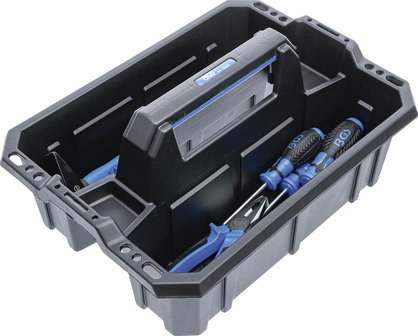 Mallette de transport d&#039;outils Plastique renforce Assortiment d&#039;outils 11 pieces