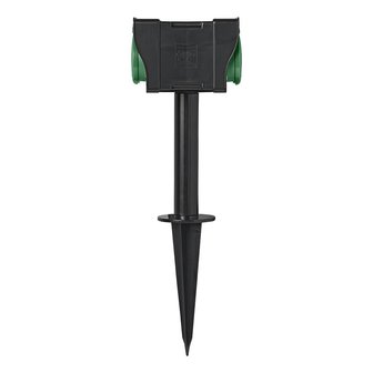 Piquet de jardin Schuko 4 voies 2M 3x2,5mm&sup2;