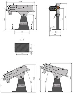 Ponceuse a bande industrielle 75x2000 mm