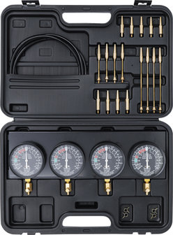 Kit testeur de synchronisation de carburateur avec 4 chronos de synchronisation 26 pieces