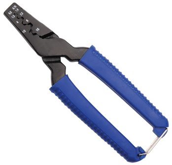 Pince pour cosses de conducteurs avec 150 cosses de conducteurs 175 mm