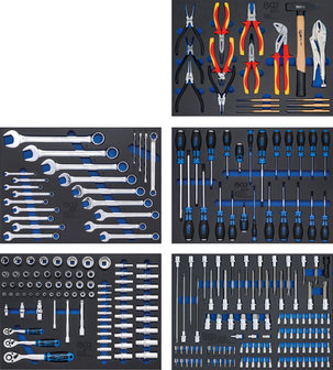 Servante d&#039;atelier 7 tiroirs avec 246 outils