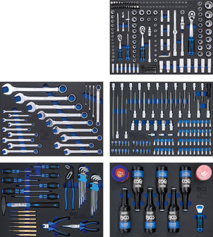 Servante d&#039;atelier 7 tiroirs avec 354 outils