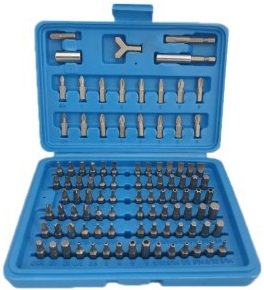 Jeu d&#039;embouts 1/4 en chrome vanadium 100 pieces