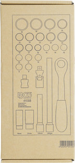 1/3 Trousse outils: Ensemble douille de 27 pieces, 1/2, 8-32 mm