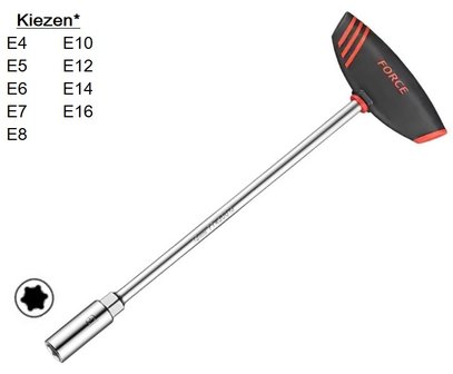 Cles a douille torx mles poignee en T