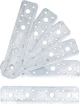 Assortiments de pattes de fixation plates 180 x 40 x 2 mm 6 pieces