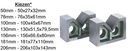 Jeu de v-blocks en fonte