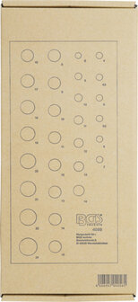 Insert de servante d&#039;atelier 1/3 : Jeu de douilles de cle, douze pans 6,3 mm (1/4) + 12,5 mm (1/2) 29 pieces