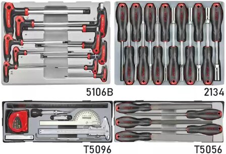 Chariot a outils jumbo noir 437 pieces avec 8 tiroirs