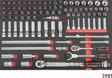 Chariot a outils bleu a 8 tiroirs avec 405 outils (EVA)