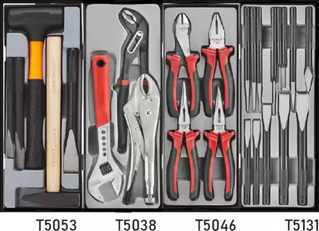 Chariot a outils rouge a 8 tiroirs avec 303 outils