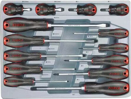 Module de 14 tournevis pour vis Fente &amp; Pozidriv