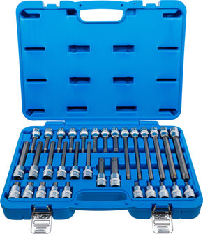 Jeu de douilles a embouts carre femelle 12,5 mm (1/2) profil T (pour Torx) 32 pieces