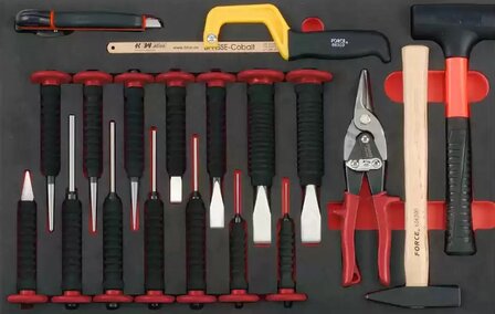 Chariot a outils noir a 8 tiroirs avec 315 outils (EVA)