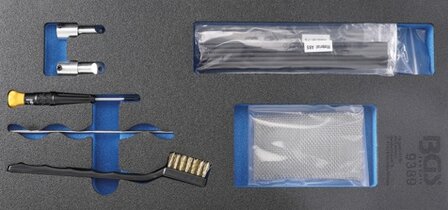 Kit d&#039;accessoires pour kit de reparation en plastique avec soudeuse gaz BGS 9388