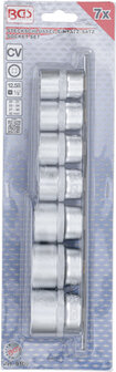 Jeu de douilles 7 pieces, 1/2, 12 poles, 20 - 32 mm