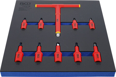 Insert de servante d&rsquo;atelier 2/3 : Jeu de douilles a embouts VDE (3/8) / (1/2) 4 - 10 mm 10 pieces