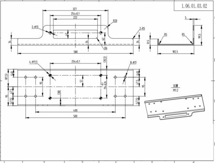 Plaque de montage universelle pour treuils jusqu&#039;a 5,5 tonnes