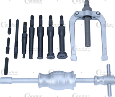 Jeu d&#039;extracteurs de roulements a trous borgnes 11 pieces