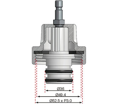 Adaptateur 21 pour art. 8027, 8098 pour Fiat, Opel, Saab