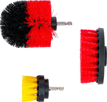 Jeu de brosses pour perceuses 3 pieces