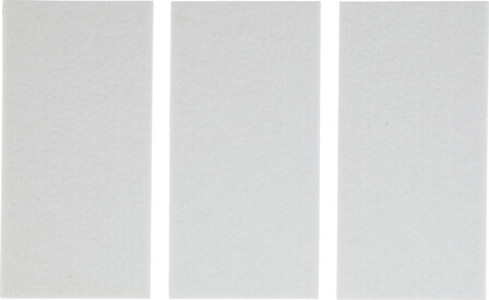 Patin en feutre plaques blanc 100 x 200 mm 3 pieces